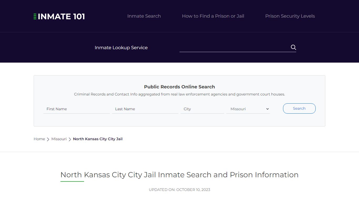 North Kansas City City Jail Inmate Search, Visitation, Phone no ...